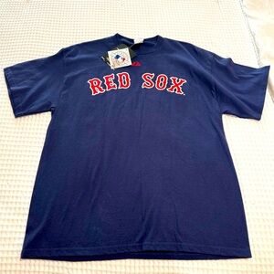 NWT Boston Red Sox Shirt Men Large Blue John Smoltz MLB Baseball 29 Rare Pitcher
